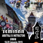 STAGIUL NAȚIONAL PENTRU ARBITRI ȘI ANTRENORI, SIBIU, 18-20 IAN 2019